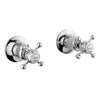Crosswater - Belgravia Crosshead Wall Stop Taps - BL350WC profile small image view 1 