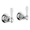 Crosswater - Belgravia Lever Wall Stop Taps - BL350WC_LV profile small image view 1 