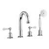 Crosswater - Belgravia Lever 4 Tap Hole Bath Shower Mixer with Kit - BL440DC_LV profile small image view 1 