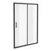 Toreno Matt Black 1000 x 1850 Sliding Shower Door profile small image view 3 