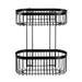 Black 2-Tier Wire Shower Basket profile small image view 2 