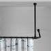 Black Shower Curtain Rail Support Arm profile small image view 2 