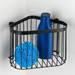 Black Corner Wire Shower Basket profile small image view 3 