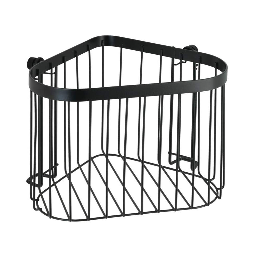 Black Corner Wire Shower Basket
