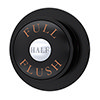 Chatsworth Traditional Dual Flush Push Button - Black profile small image view 1 