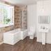 Bliss L-Shaped 1600 Complete Bathroom Package profile small image view 5 