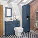 Chatsworth Traditional Blue Tall Cabinet profile small image view 2 