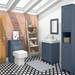 Chatsworth 500mm Traditional Blue Toilet Unit Only profile small image view 3 