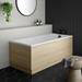 Brooklyn Natural Oak Wood Effect End Bath Panels - Various Sizes profile small image view 3 