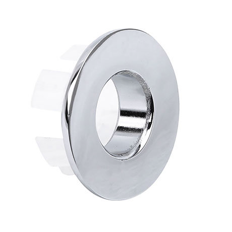 Chrome Plated Brass Basin Overflow Cover Insert Hole Trim