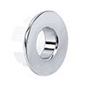 Chrome Plated Brass Basin Overflow Cover Insert Hole Trim profile small image view 1 
