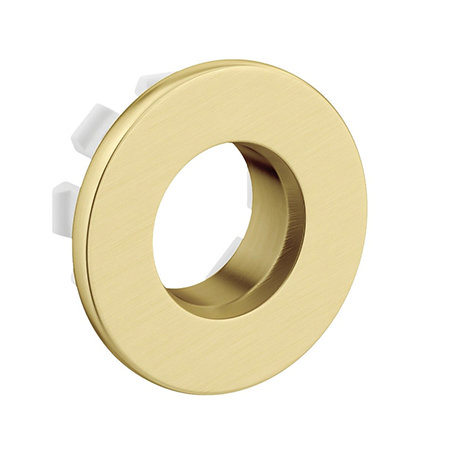 Arezzo Brushed Brass Basin Overflow Cover Insert Hole Trim