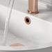Arezzo Rose Gold Basin Overflow Cover Insert Hole Trim profile small image view 2 