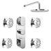 Bosa Concealed Thermostatic Valve with Fixed Shower Head + 4 Body Jets profile small image view 4 