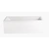 Heritage White Reinforced Front Bath Panel profile small image view 1 