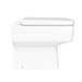 Brooklyn Squared Back to Wall Pan with Soft Close Seat profile small image view 5 
