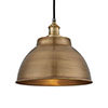 Industville Brooklyn 13" Brass Dome Pendant - Brass Holder - BR-DP13-B-BH profile small image view 1 
