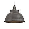 Industville Brooklyn 13" Pewter Dome Pendant - Pewter Holder - BR-DP13-P-PH profile small image view 1 