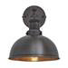 Industville Brooklyn 8" Dome Wall Light - Pewter & Copper - BR-DWL8-CP-PH profile small image view 2 