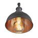 Industville Brooklyn 8" Dome Wall Light - Pewter & Copper - BR-DWL8-CP-PH profile small image view 6 