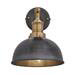 Industville Brooklyn 8" Dome Wall Light - Pewter - BR-DWL8-P-BH profile small image view 2 
