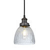 Industville Brooklyn 7" Glass Cone Pendant Light - Pewter - BR-GLCP7-PH profile small image view 1 