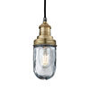Industville Brooklyn Outdoor & Bathroom Pendant - Brass - BR-IP65-P-BH-BR profile small image view 1 