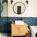 Industville Brooklyn Outdoor & Bathroom Globe Wall Light - Pewter - BR-IP65-WL-PH-PR-GLG profile small image view 3 