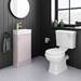Bromley Traditional Pink Cloakroom Vanity Unit (inc. Ceramic Basin) profile small image view 2 