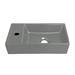Bromley White Cloakroom Vanity Unit (incl. Grey Basin + Brushed Brass Handle) profile small image view 3 