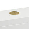 Arezzo Brushed Brass Cistern Flush Button profile small image view 1 