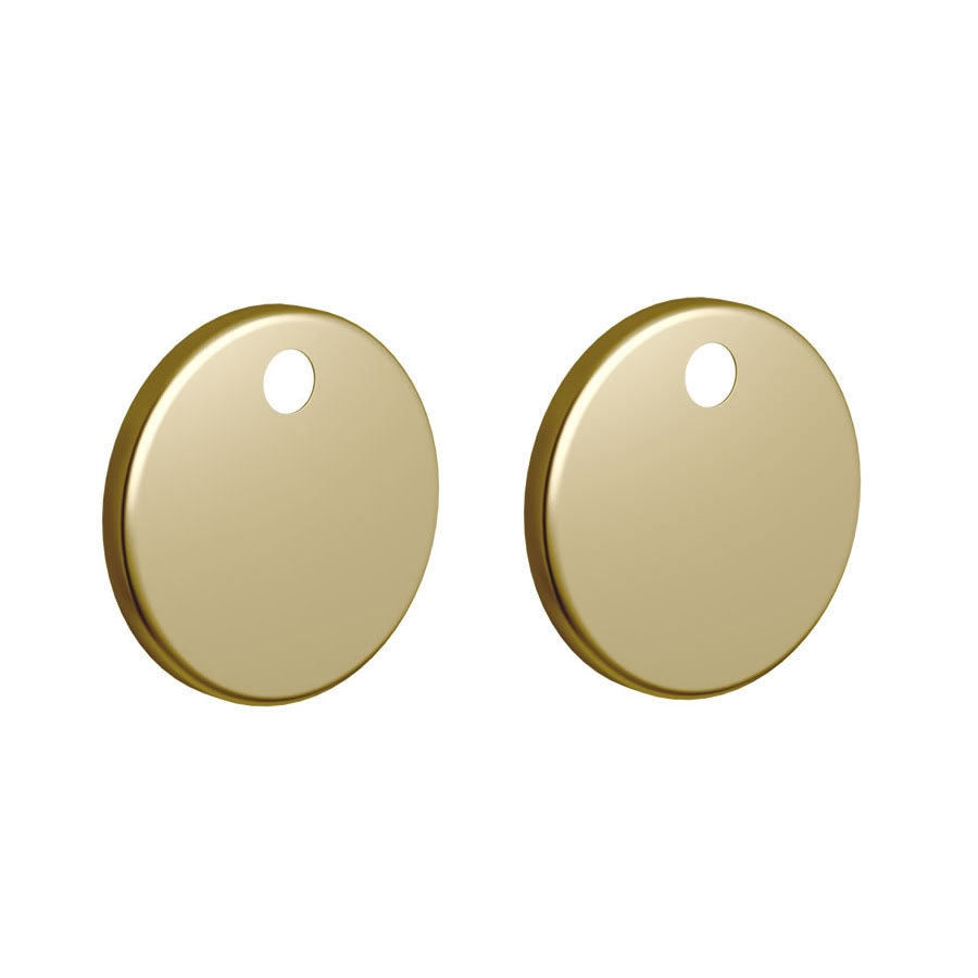 Britton Bathrooms Toilet Seat Hinge Cover Plates - Brushed Brass