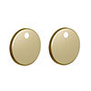 Britton Bathrooms Toilet Seat Hinge Cover Plates - Brushed Brass profile small image view 1 
