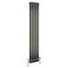 Buxton 1800 x 318mm Raw Metal (Lacquered) 2 Column Vertical Radiator profile small image view 2 