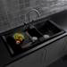 Reginox Brooklyn Traditional Kitchen Mixer with Black Levers - BROOKLYN profile small image view 2 