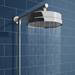 Bosa Modern Bath Shower Mixer incl. Overhead Rainfall Shower Head profile small image view 2 