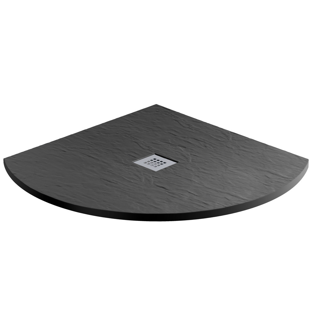 Imperia Black Slate Effect Quadrant Shower Tray Victorian Plumbing