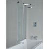 Britton Bathrooms - EcoSquare Bathscreen with Fixed Panel - Left or Right Hand Option profile small image view 1 