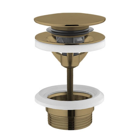 Crosswater Universal Basin Click Clack Waste - Brushed Brass - BSW0290F