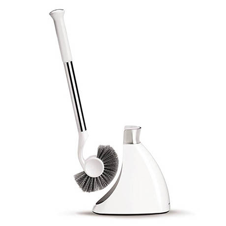 simplehuman Magnetic Toilet Brush & Holder - White - BT1083