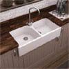 Nuie Athlone Butler Ceramic Kitchen Sink - BTL009 profile small image view 1 