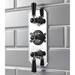 Hudson Reed Topaz Black Triple Concealed Thermostatic Shower Valve - BTSVT003 profile small image view 2 