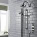 Hudson Reed Topaz Black Triple Concealed Thermostatic Shower Valve - BTSVT003 profile small image view 4 