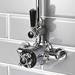 Hudson Reed Topaz Black Twin Exposed Thermostatic Shower Valve - BTSVT101 profile small image view 2 