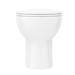 Ceramic BTW Toilet Pan with Soft-Close Seat + Dual Flush Concealed Cistern profile small image view 3 