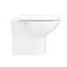Back To Wall Toilet with Soft Close Seat + Concealed Cistern profile small image view 3 