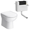 Back To Wall Toilet with Soft Close Seat + Concealed Cistern Small Image