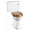 Burlington Close Coupled WC incl. Edwardian Medium Basin & Pedestal - Various Tap Hole Options profile small image view 2 