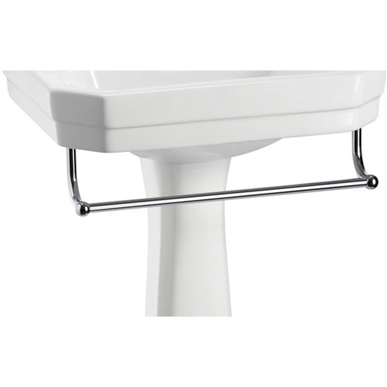 Burlington Medium Add On Towel Rail For Selected Basin Pedestal Sets At Victorian Plumbing Uk