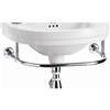 Burlington Add On Towel Rail for Round Cloakroom Basins - T7 profile small image view 1 